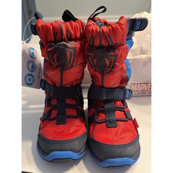 NIB - Marvel Stride Rite Spider-Man Sneaker Boot Boys 5M - Picture 1 of 7
